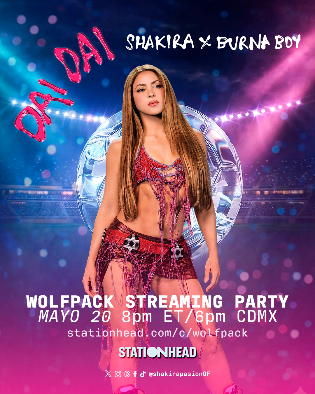 Shakira lanza el MV oficial de DAI DAI